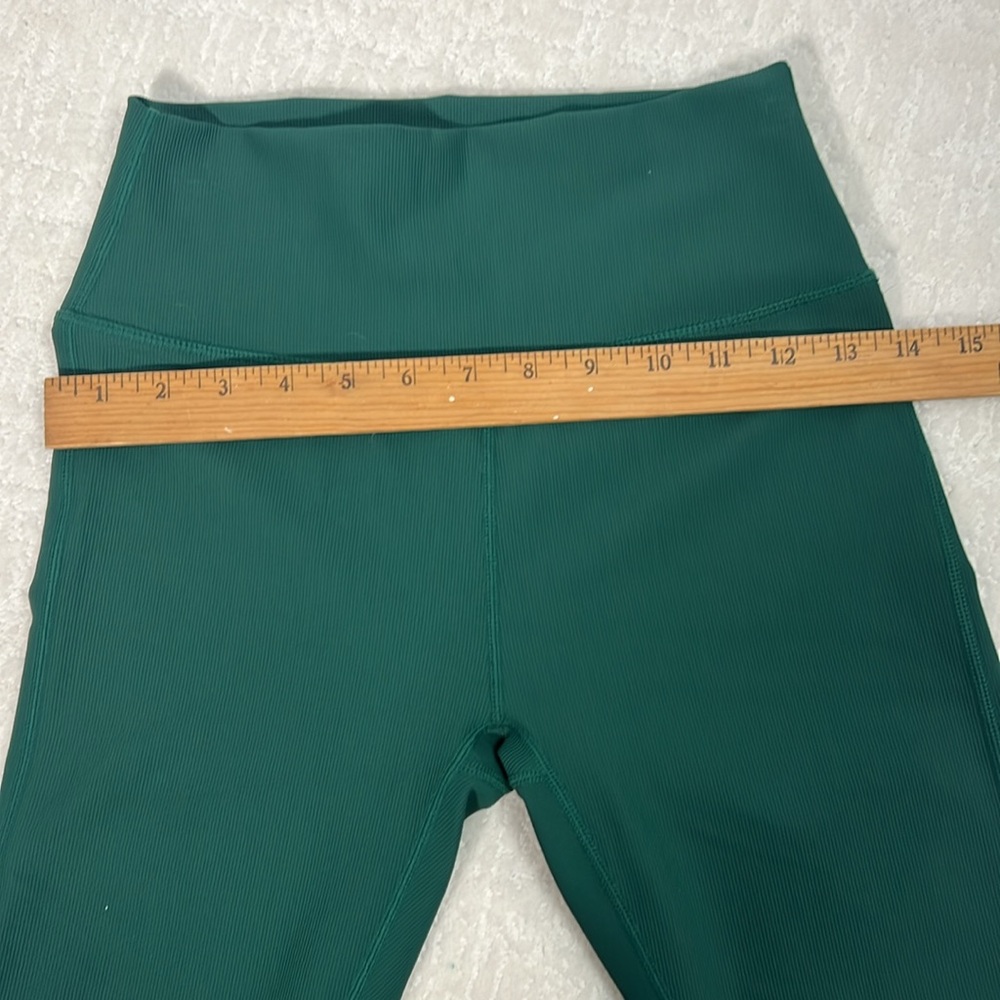 Wilo The Label green color block high waisted compression long crop leggings M - Picture 5 of 7
